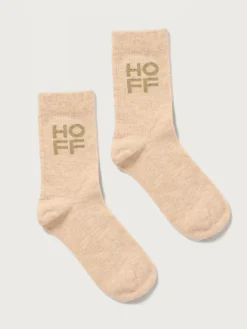 Accessoires-HOFF BEIGEFARBENE KASCHMIR-SOCKEN