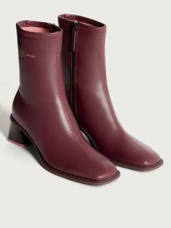 Stiefel Und Stiefeletten-HOFF DATE BURGUNDER STIEFELETTE MIT ABSATZ