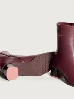Stiefel Und Stiefeletten-HOFF DATE BURGUNDER STIEFELETTE MIT ABSATZ