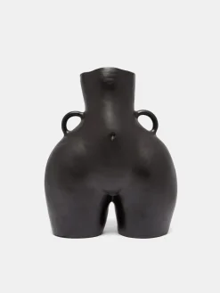 Deko|Deko-HOFF LOVE HANDLES VASE BLACK