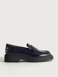 Flacher Schuh-HOFF MOKASSIN SCHOOL BLAU