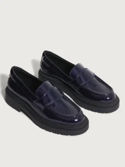 Flacher Schuh-HOFF MOKASSIN SCHOOL BLAU