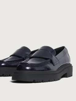 Flacher Schuh-HOFF MOKASSIN SCHOOL BLAU