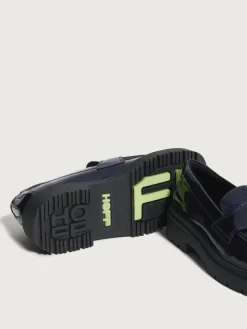 Flacher Schuh-HOFF MOKASSIN SCHOOL BLAU