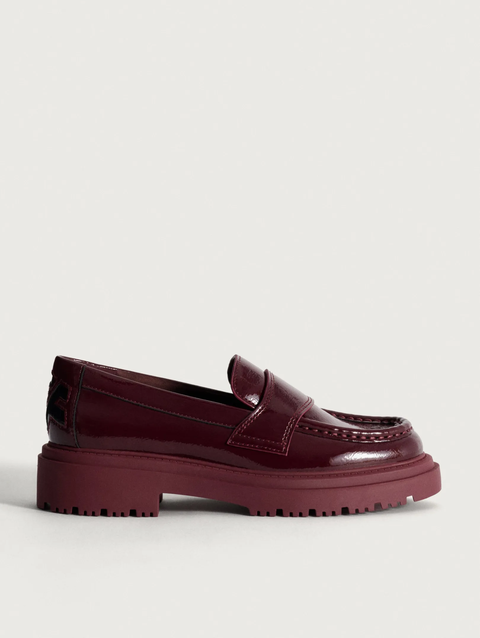 Flacher Schuh-HOFF MOKASSIN SCHOOL WEINROT