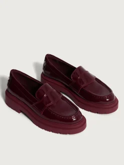 Flacher Schuh-HOFF MOKASSIN SCHOOL WEINROT