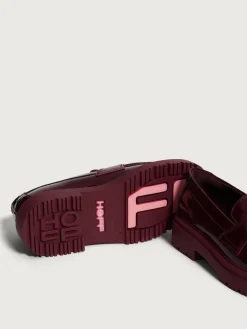 Flacher Schuh-HOFF MOKASSIN SCHOOL WEINROT