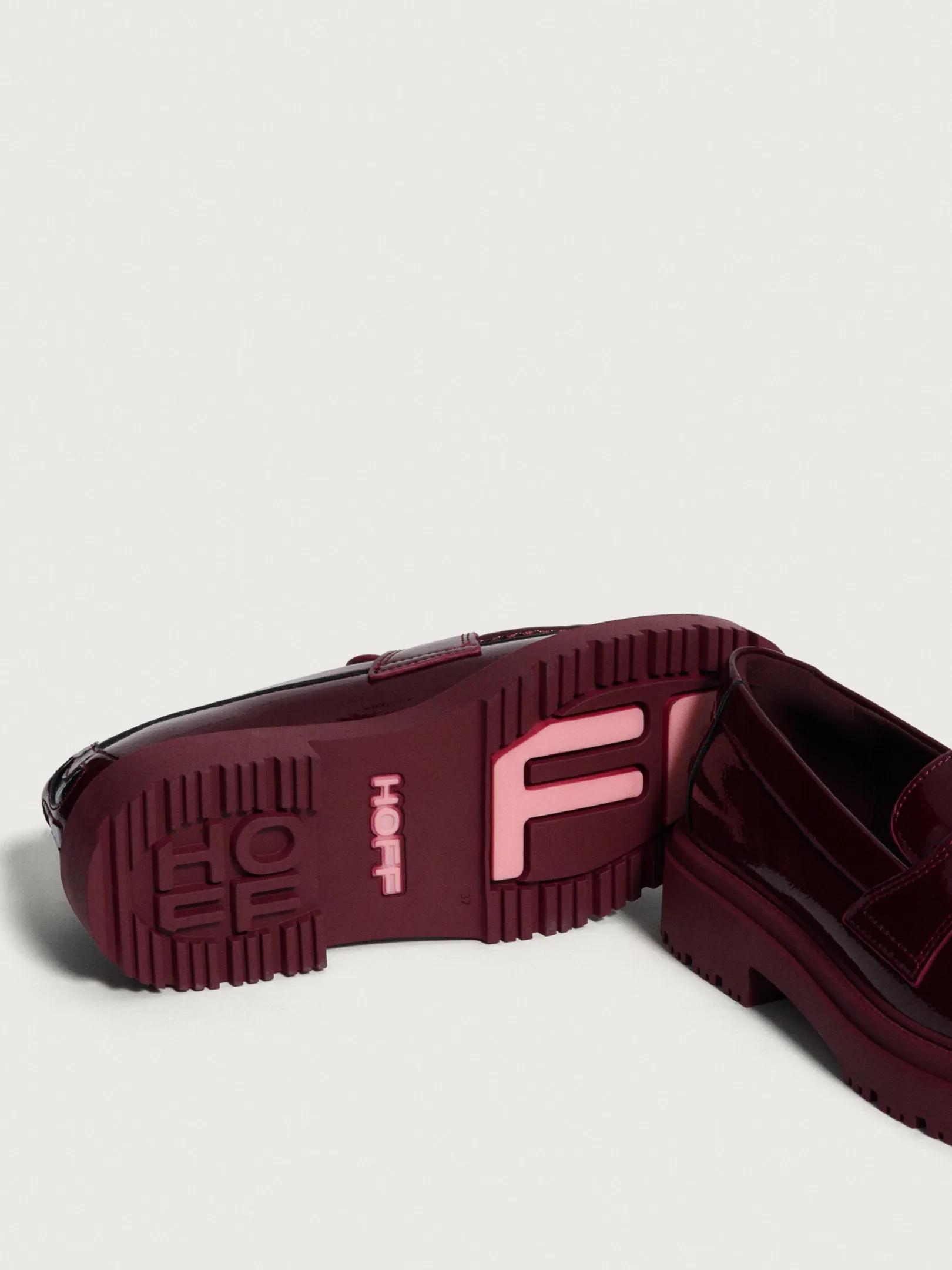 Flacher Schuh-HOFF MOKASSIN SCHOOL WEINROT