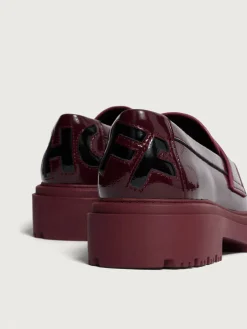 Flacher Schuh-HOFF MOKASSIN SCHOOL WEINROT