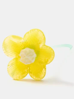 Deko|Deko-HOFF MOUTHBLOWN CRYSTAL FLOWER YELLOW