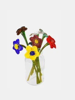 Deko|Deko-HOFF MOUTHBLOWN CRYSTAL FLOWER CREAM