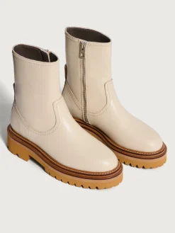 Stiefel Und Stiefeletten-HOFF OFFICE OFF WHITE LEDERSTIEFEL