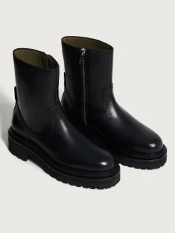 Stiefel Und Stiefeletten-HOFF OFFICE SCHWARZER LEDERSTIEFEL