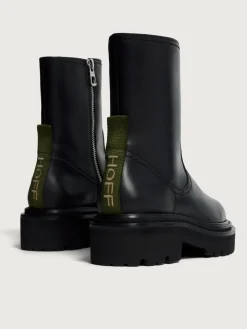 Stiefel Und Stiefeletten-HOFF OFFICE SCHWARZER LEDERSTIEFEL