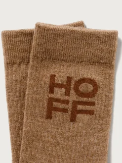 Accessoires-HOFF TAUPEFARBENE KASCHMIR-SOCKEN